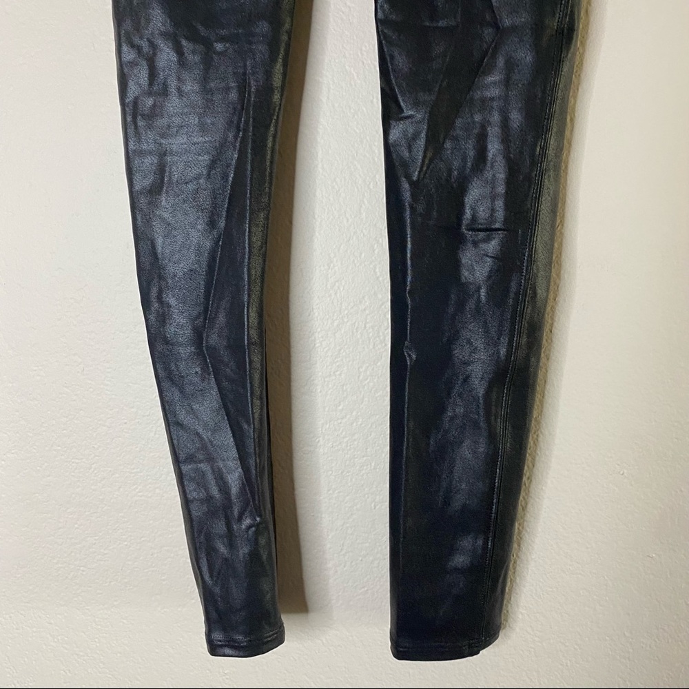 SPANX black faux leather leggings S - Picture 9 of 12
